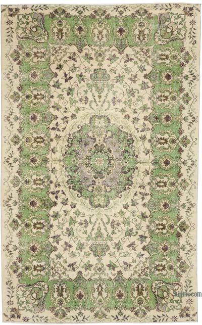 Alfombra Vintage Turca Anudada a Mano - 198 cm x 315 cm