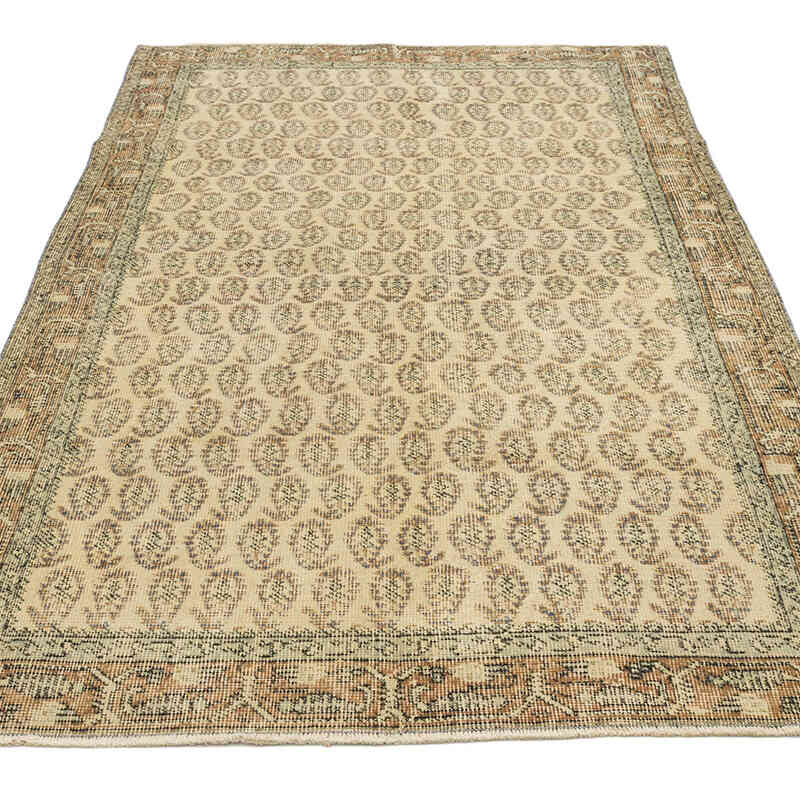 Vintage Turkish Hand-Knotted Rug - 3' 10" x 6' 7" (46" x 79") - K0069814