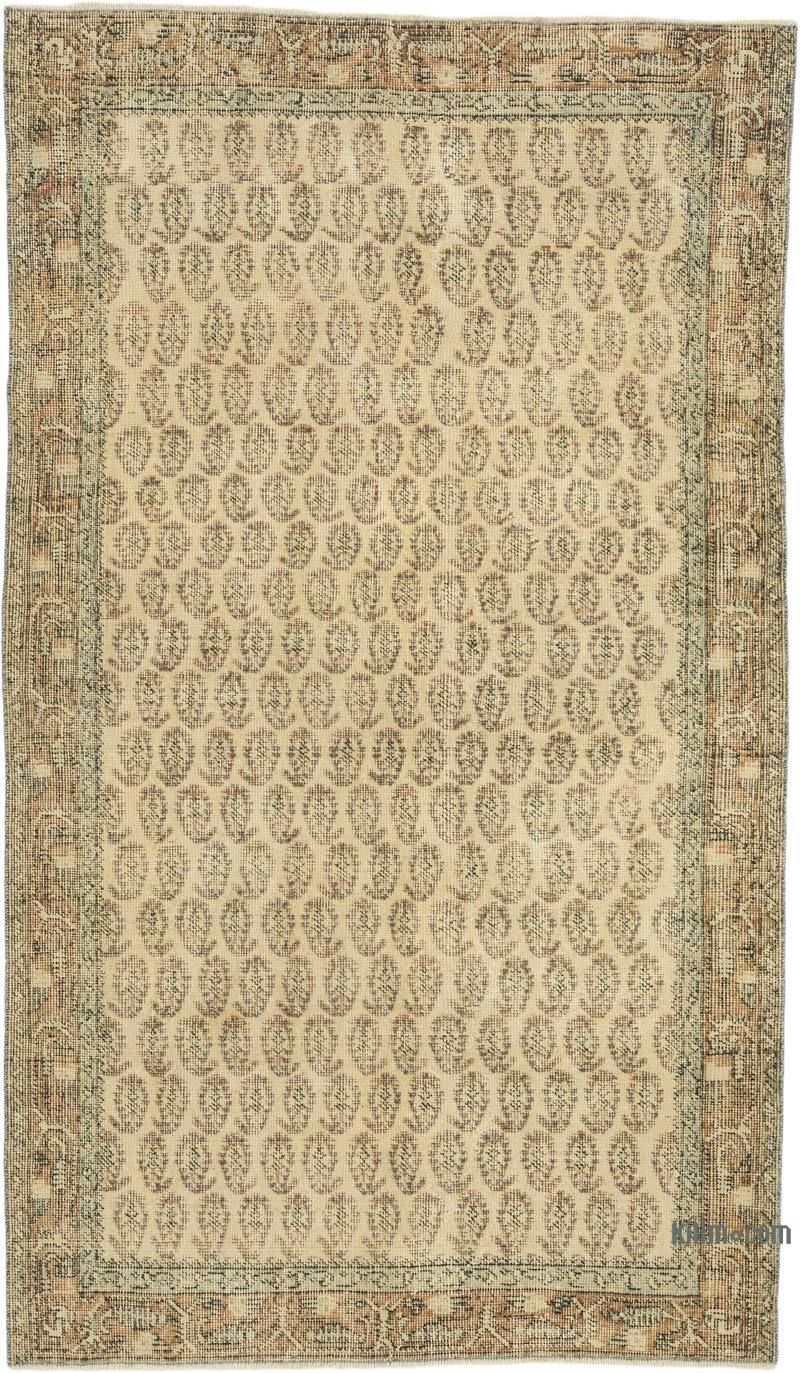 Vintage Turkish Hand-Knotted Rug - 3' 10" x 6' 7" (46" x 79") - K0069814