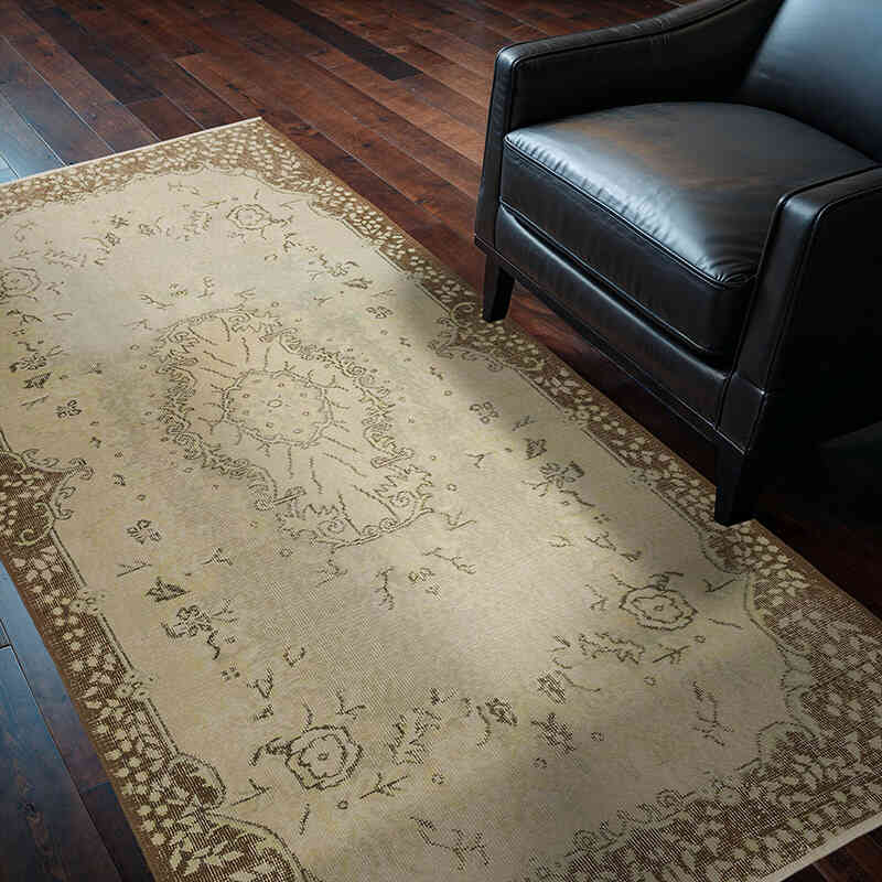 El Dokuma Vintage Halı - 122 cm x 215 cm - K0069815