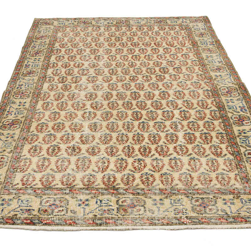 Vintage Turkish Hand-Knotted Rug - 3' 9" x 6' 9" (45" x 81") - K0069817