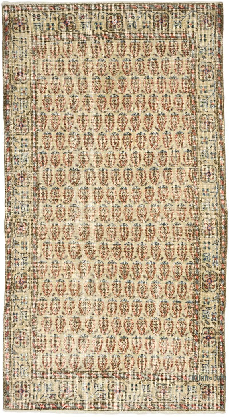 Vintage Turkish Hand-Knotted Rug - 3' 9" x 6' 9" (45" x 81") - K0069817
