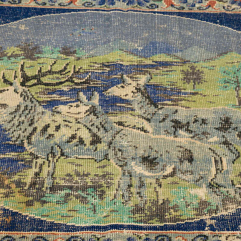 Alfombra Vintage Turca Anudada a Mano - 151 cm x 93 cm - K0069818