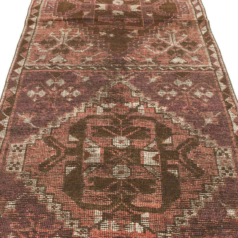 Vintage Turkish Hand-Knotted Runner - 3' 6" x 10' 4" (42" x 124") - K0069819
