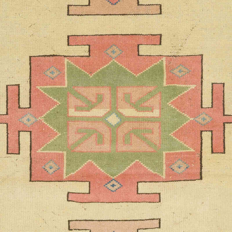 El Dokuma Vintage Halı - 132 cm x 203 cm - K0069820