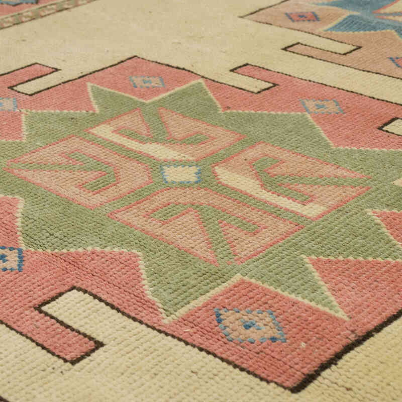 El Dokuma Vintage Halı - 132 cm x 203 cm - K0069820