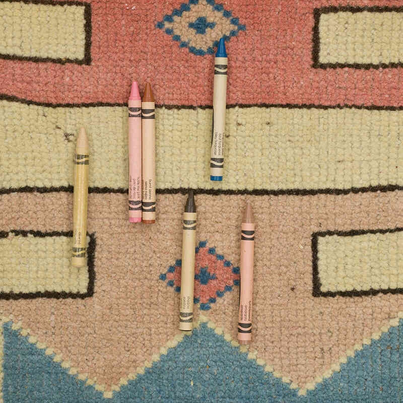 El Dokuma Vintage Halı - 132 cm x 203 cm - K0069820