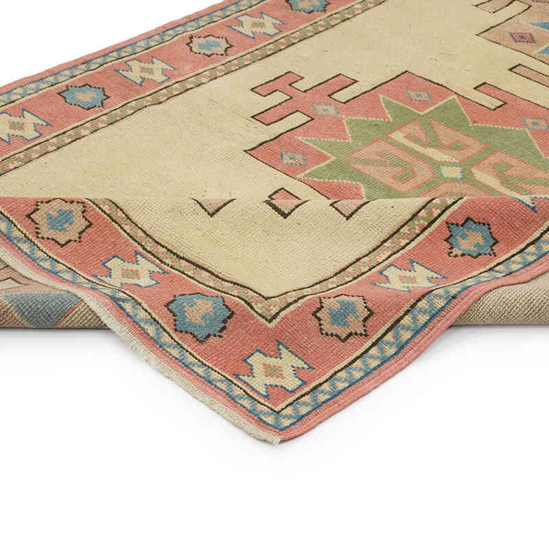 El Dokuma Vintage Halı - 132 cm x 203 cm - K0069820