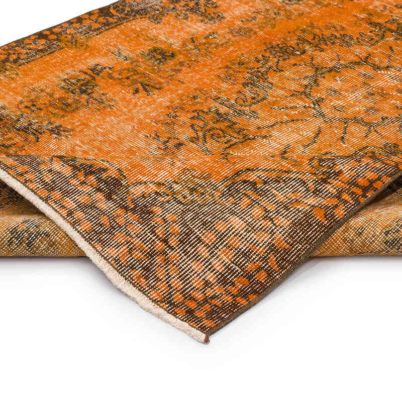 Alfombra Turca Vintage Sobre-teñida - 121 cm x 206 cm - K0069822