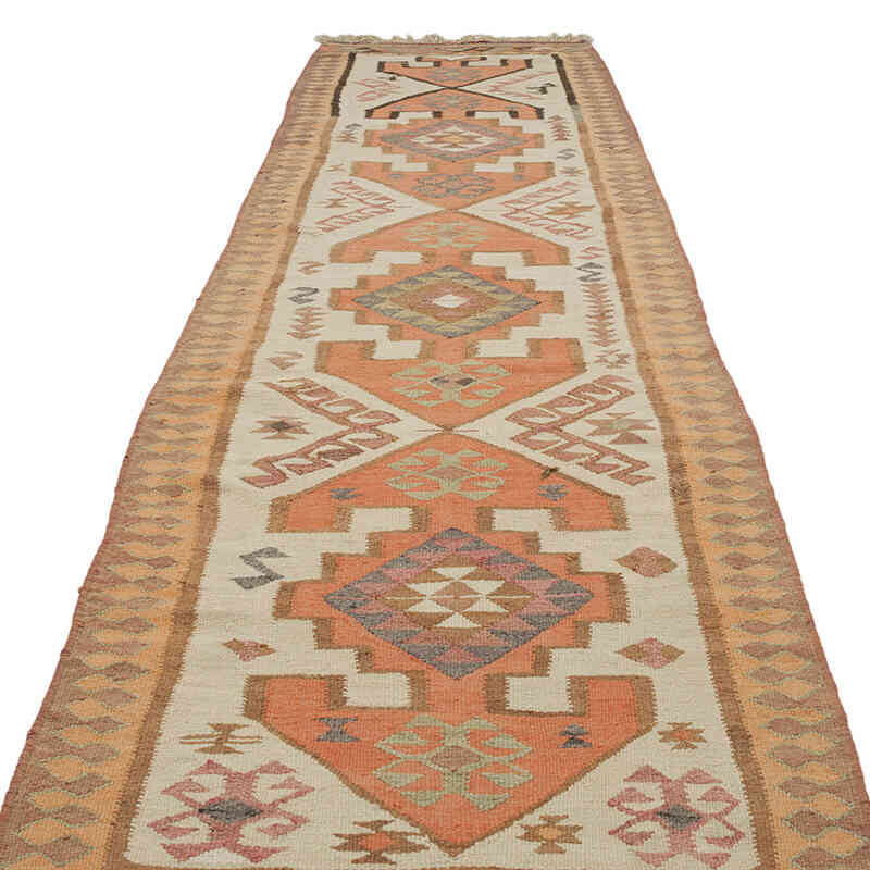 Alfombra Kilim Tribal Vintage - 102 cm x 362 cm - K0069825