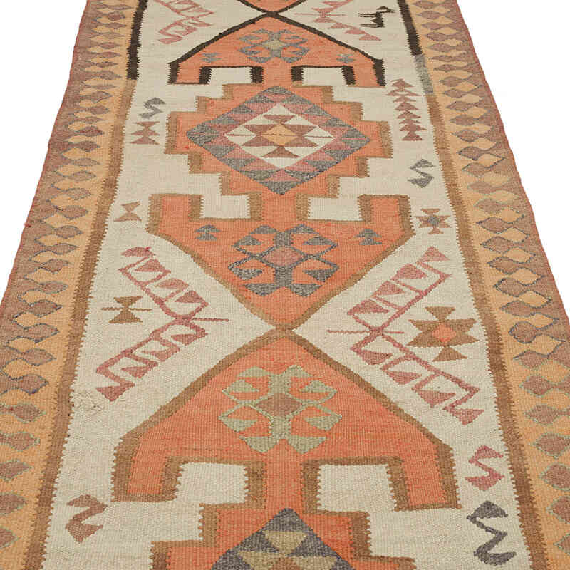 Alfombra Kilim Tribal Vintage - 102 cm x 362 cm - K0069825