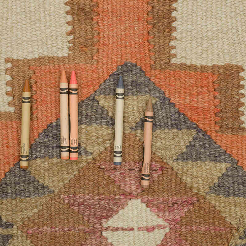 Alfombra Kilim Tribal Vintage - 102 cm x 362 cm - K0069825