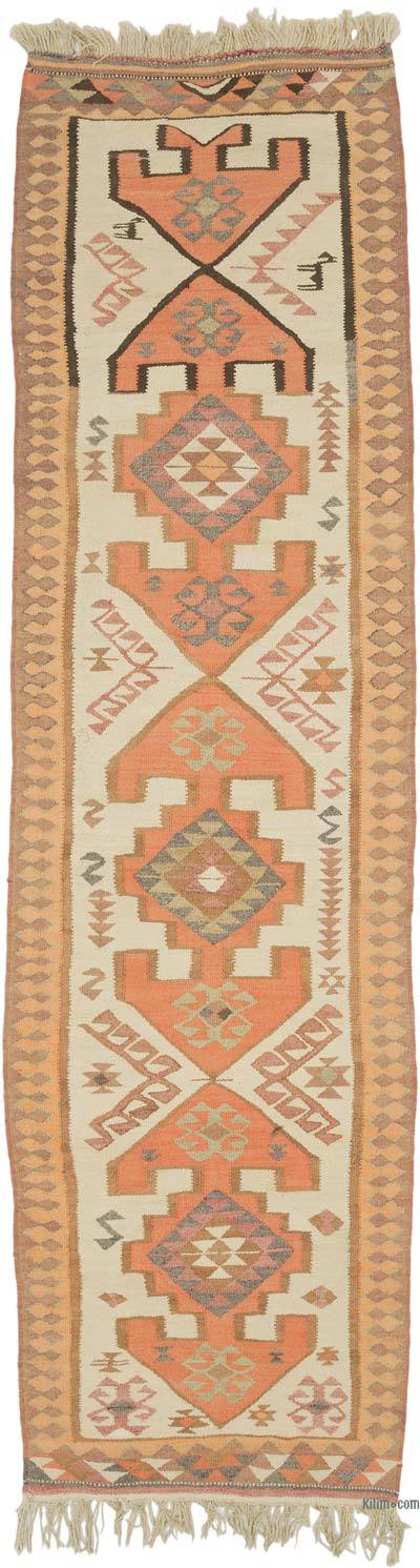 Vintage Anadolu Kilim Yolluk - 102 cm x 362 cm