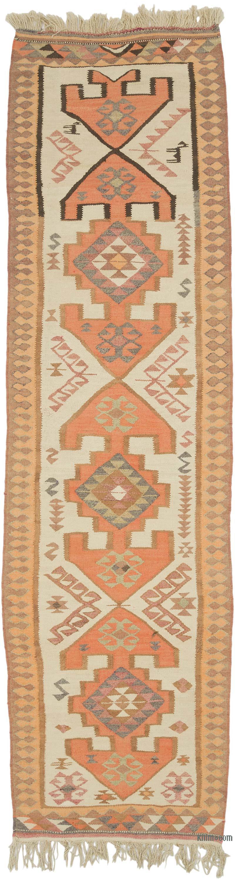 Alfombra Kilim Tribal Vintage - 102 cm x 362 cm - K0069825