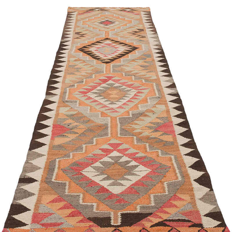 Vintage Anadolu Kilim Yolluk - 95 cm x 327 cm - K0069830
