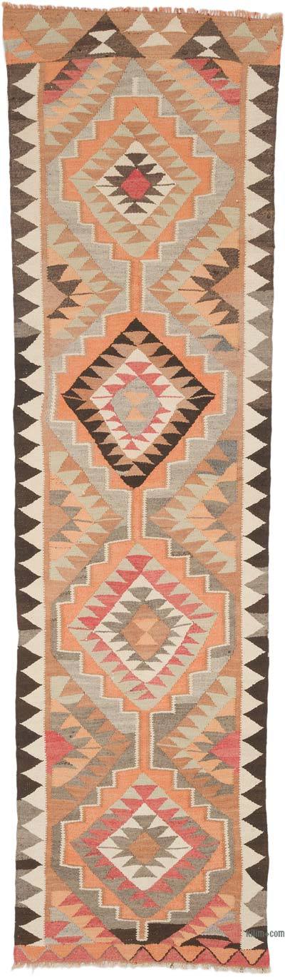 Vintage Anadolu Kilim Yolluk - 95 cm x 327 cm