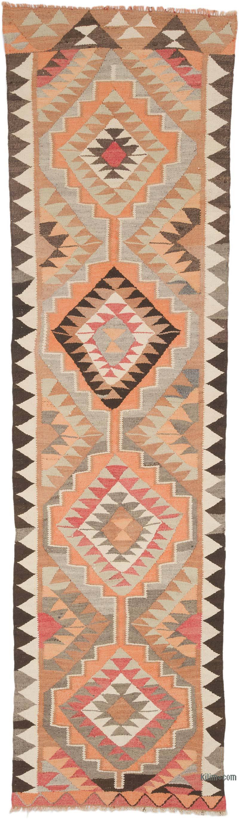 Vintage Anadolu Kilim Yolluk - 95 cm x 327 cm - K0069830