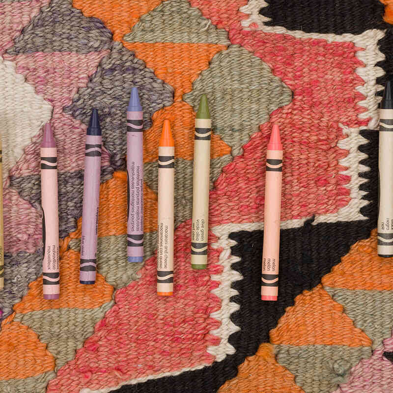 Alfombra Kilim Tribal Vintage - 100 cm x 330 cm - K0069833