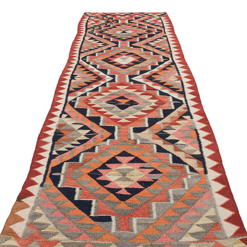 Alfombra Kilim Tribal Vintage - 95 cm x 316 cm - K0069837