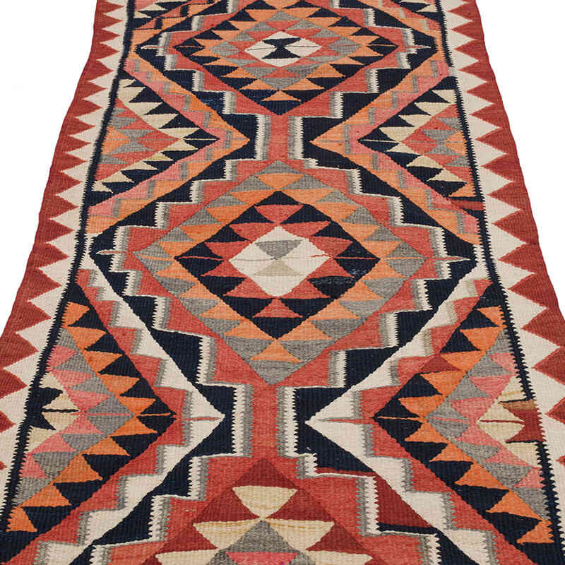 Alfombra Kilim Tribal Vintage - 95 cm x 316 cm - K0069837