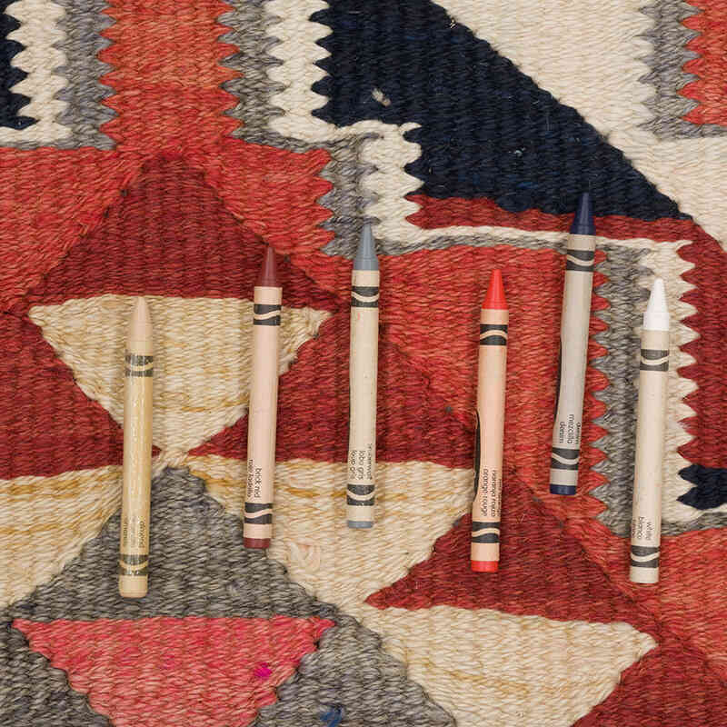 Alfombra Kilim Tribal Vintage - 95 cm x 316 cm - K0069837
