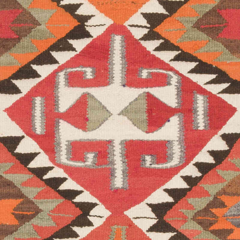 Vintage Tribal Kilim Runner - 3' 1" x 10' 9" (37" x 129") - K0069838