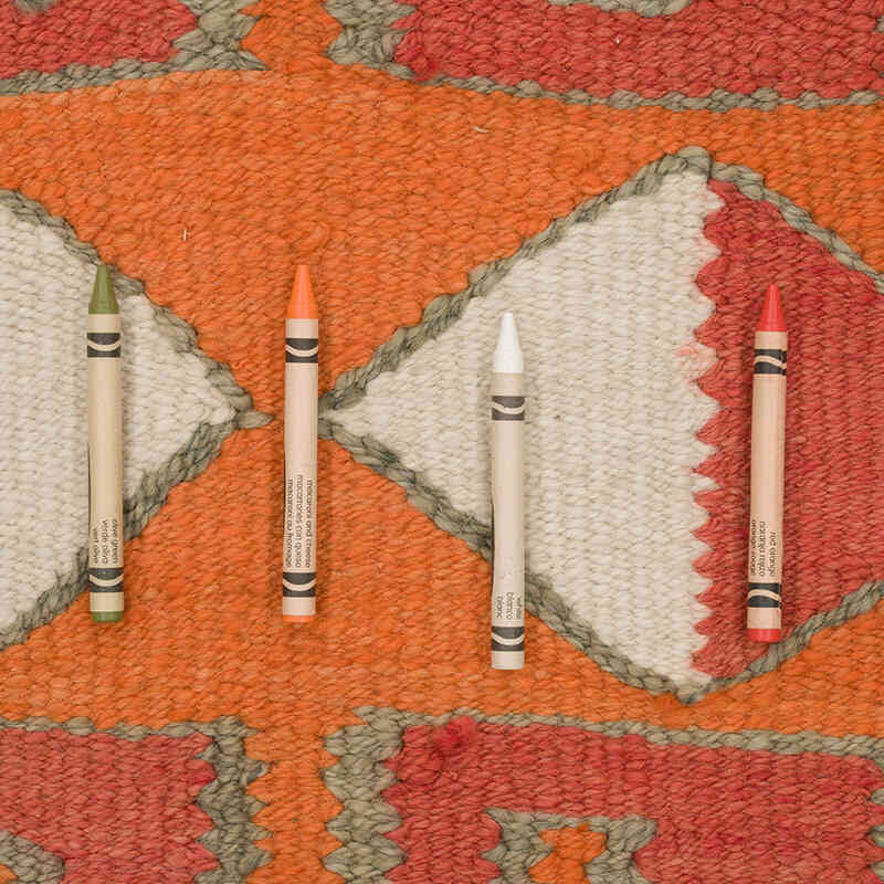 Vintage Tribal Kilim Runner - 3' 1" x 10' 9" (37" x 129") - K0069838
