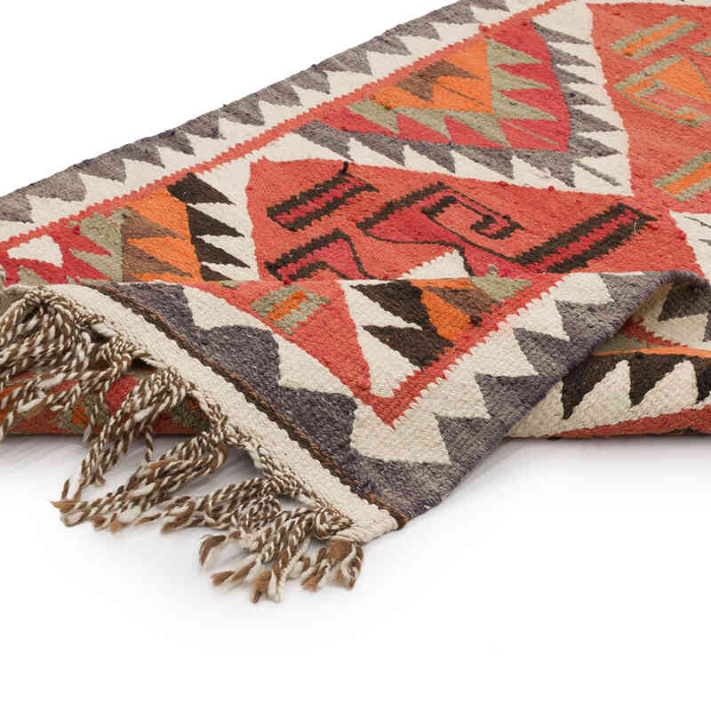 Vintage Tribal Kilim Runner - 3' 1" x 10' 9" (37" x 129") - K0069838