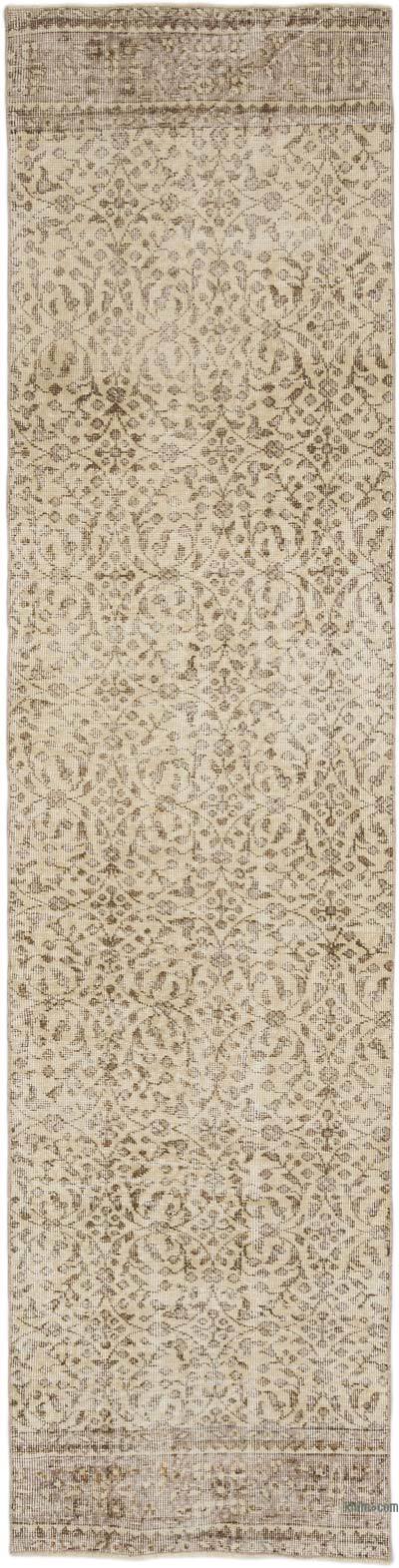 Vintage Turkish Hand-Knotted Runner - 2' 6" x 9' 10" (30" x 118")