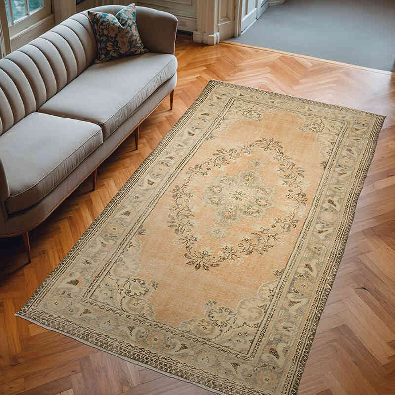 El Dokuma Vintage Halı - 176 cm x 304 cm - K0069845