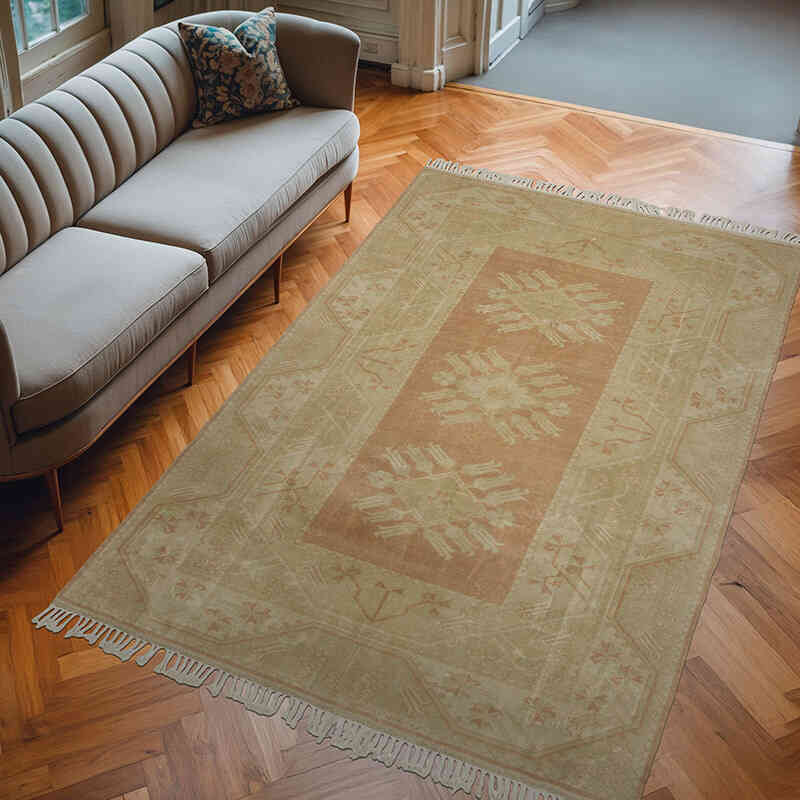 El Dokuma Vintage Halı - 192 cm x 292 cm - K0069849