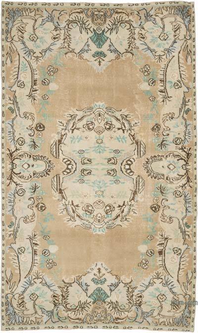 Vintage Turkish Hand-Knotted Rug - 5' 8" x 9' 5" (68" x 113")