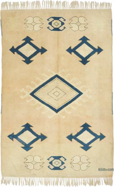 Vintage Turkish Hand-Knotted Rug - 5' 1" x 7' 7" (61" x 91")