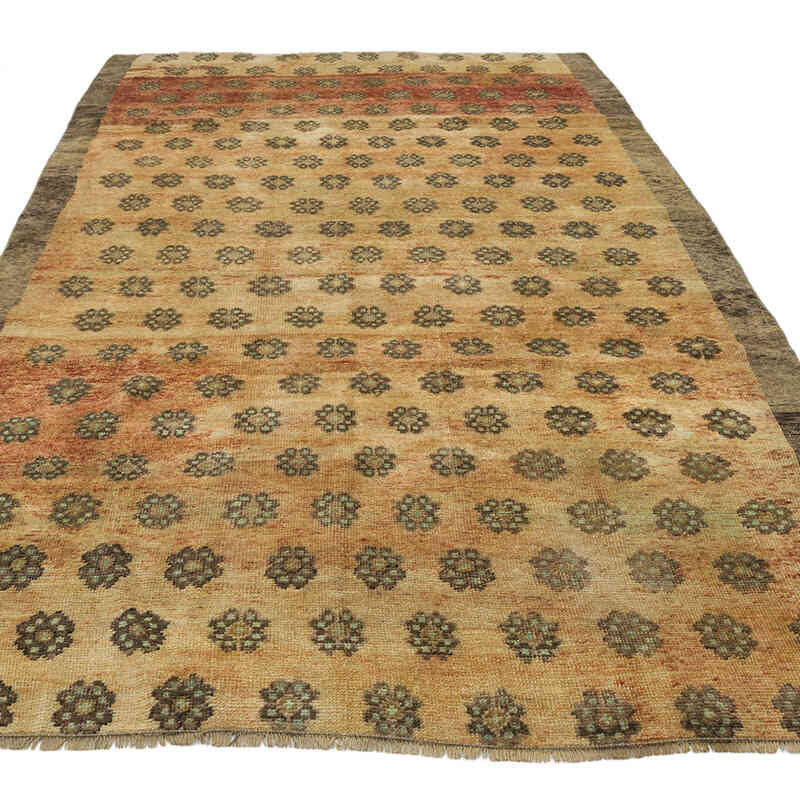Vintage Turkish Hand-Knotted Rug - 4' 11" x 9' 3" (59" x 111") - K0069865