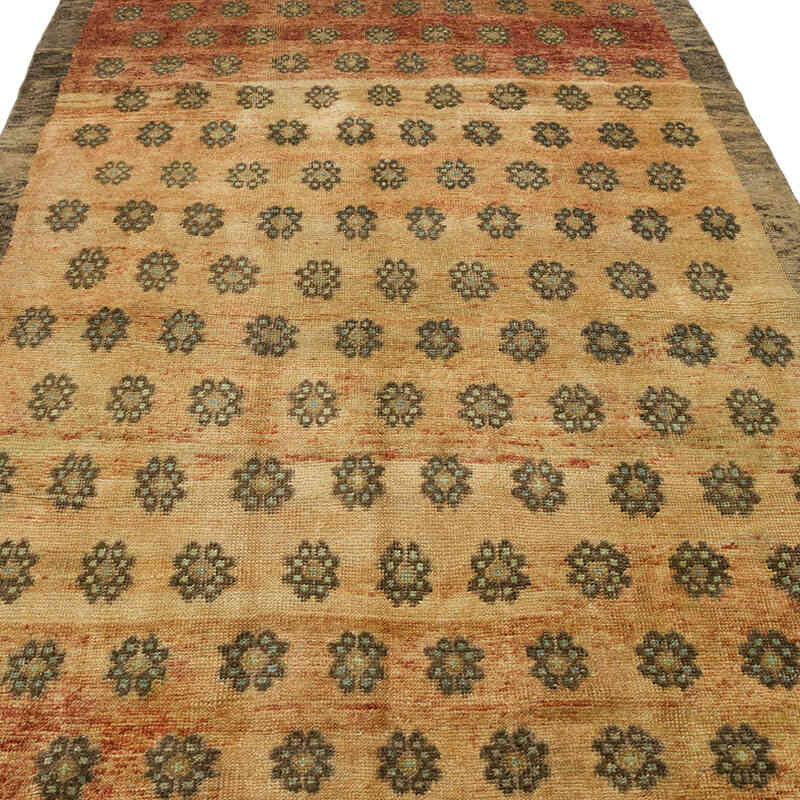 Vintage Turkish Hand-Knotted Rug - 4' 11" x 9' 3" (59" x 111") - K0069865