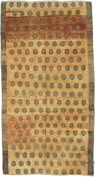 Vintage Turkish Hand-Knotted Rug - 4' 11" x 9' 3" (59" x 111")