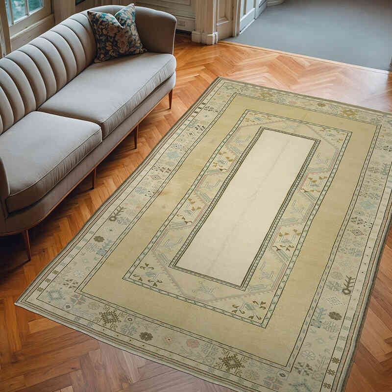 El Dokuma Vintage Halı - 201 cm x 295 cm - K0069866