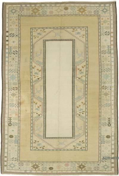Vintage Turkish Hand-Knotted Rug - 6' 7" x 9' 8" (79" x 116")