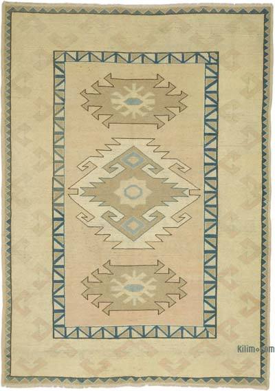 Vintage Turkish Hand-Knotted Rug - 5' 9" x 8'  (69" x 96")