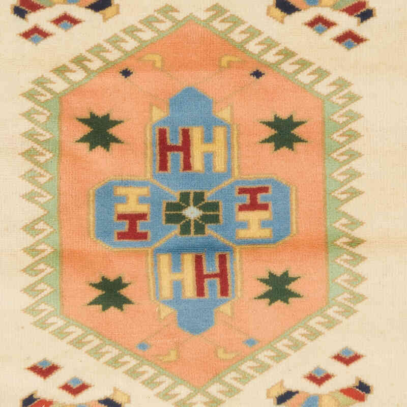 El Dokuma Vintage Halı - 126 cm x 221 cm - K0069870