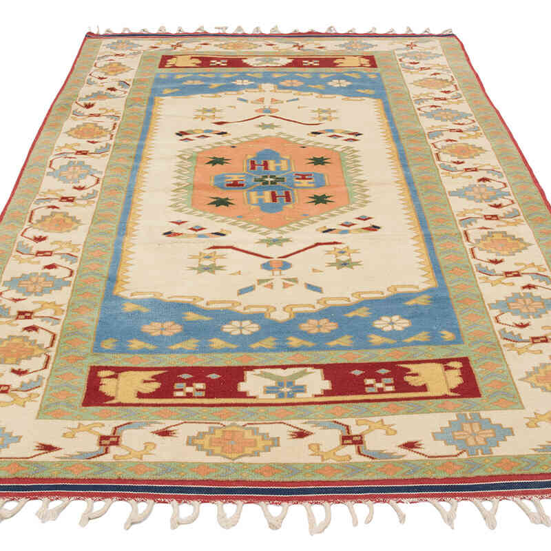 El Dokuma Vintage Halı - 126 cm x 221 cm - K0069870