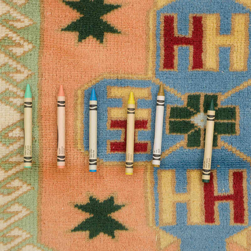 El Dokuma Vintage Halı - 126 cm x 221 cm - K0069870