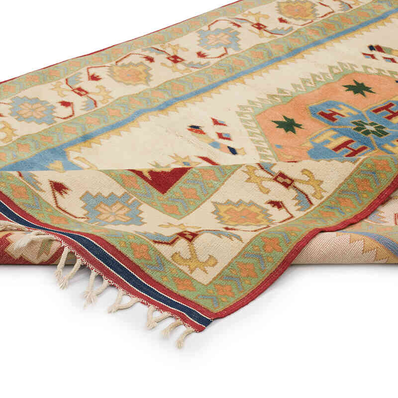 El Dokuma Vintage Halı - 126 cm x 221 cm - K0069870