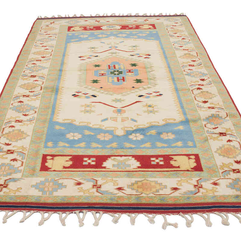 El Dokuma Vintage Halı - 126 cm x 221 cm - K0069870