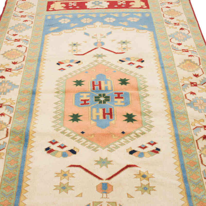 El Dokuma Vintage Halı - 126 cm x 221 cm - K0069870
