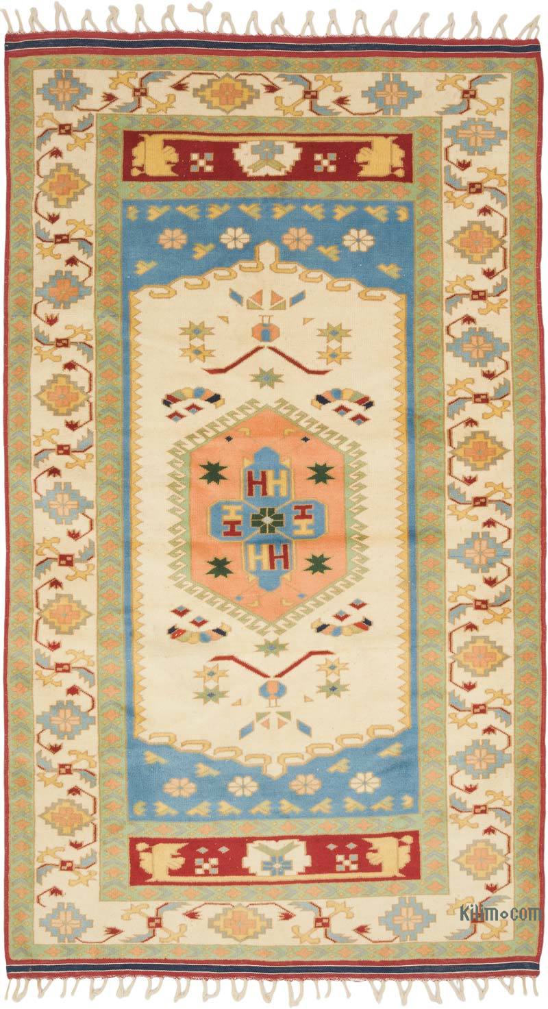 El Dokuma Vintage Halı - 126 cm x 221 cm - K0069870
