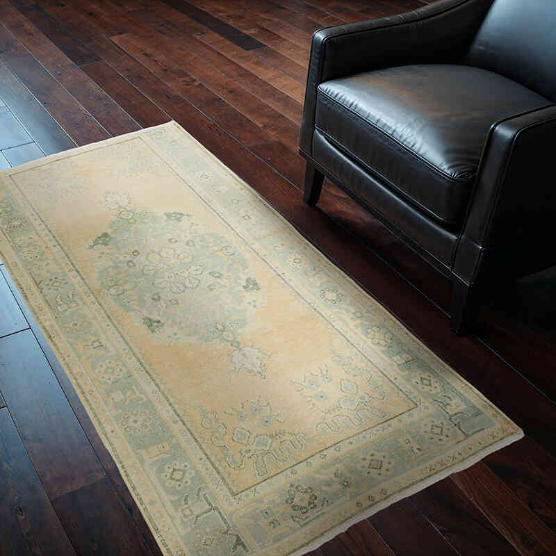 El Dokuma Vintage Halı - 103 cm x 174 cm - K0069871