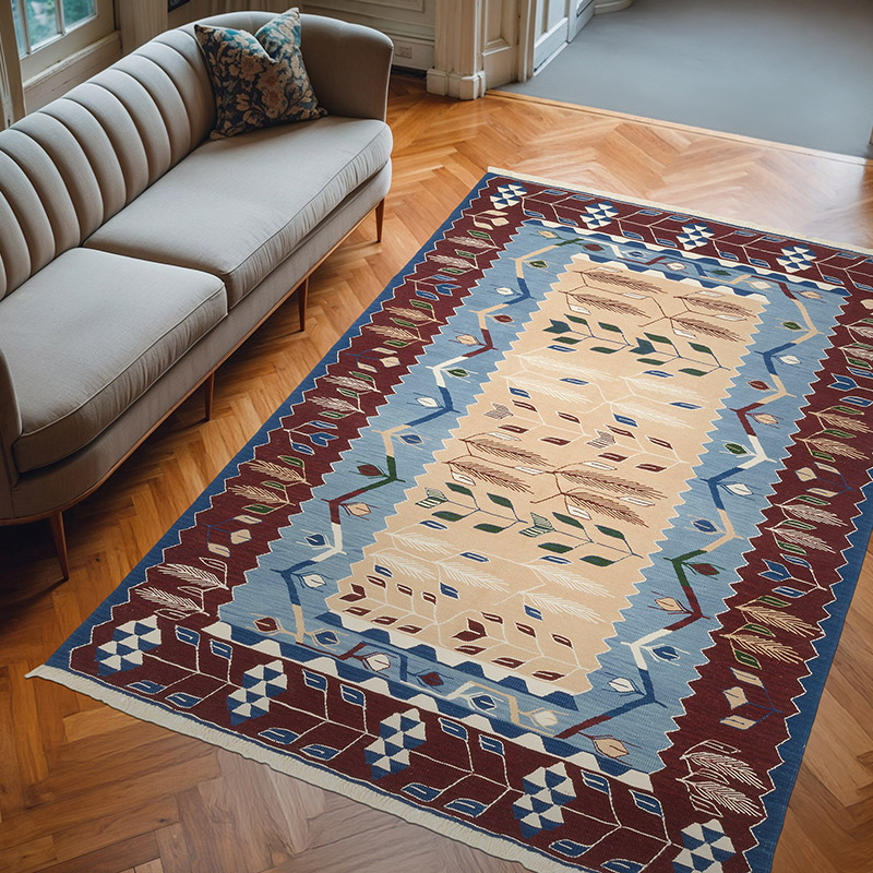 Nueva Alfombra Turca Kilim - 190 cm x 273 cm - K0070233