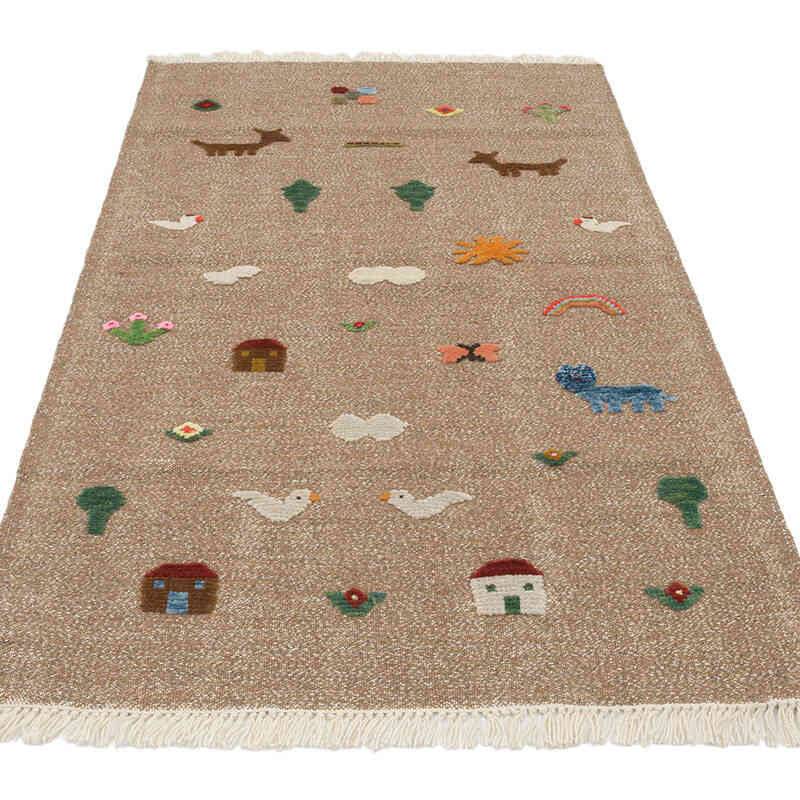 Nueva Alfombra Turca Kilim - 99 cm x 161 cm - K0070236