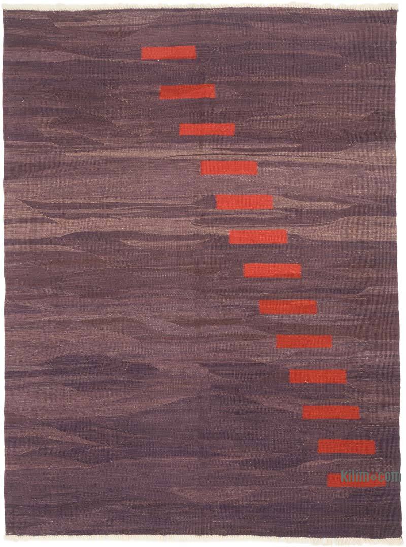 New Handwoven Turkish Kilim Rug - 4' 11" x 6' 7" (59" x 79") - K0070240
